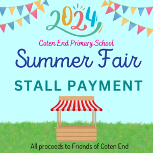 Pay here for your stall at the Summer Fair.